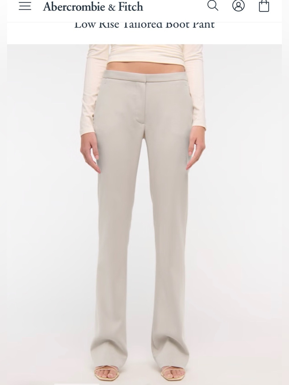 Abercrombie Slim Boot Low Rise Trouser Pant